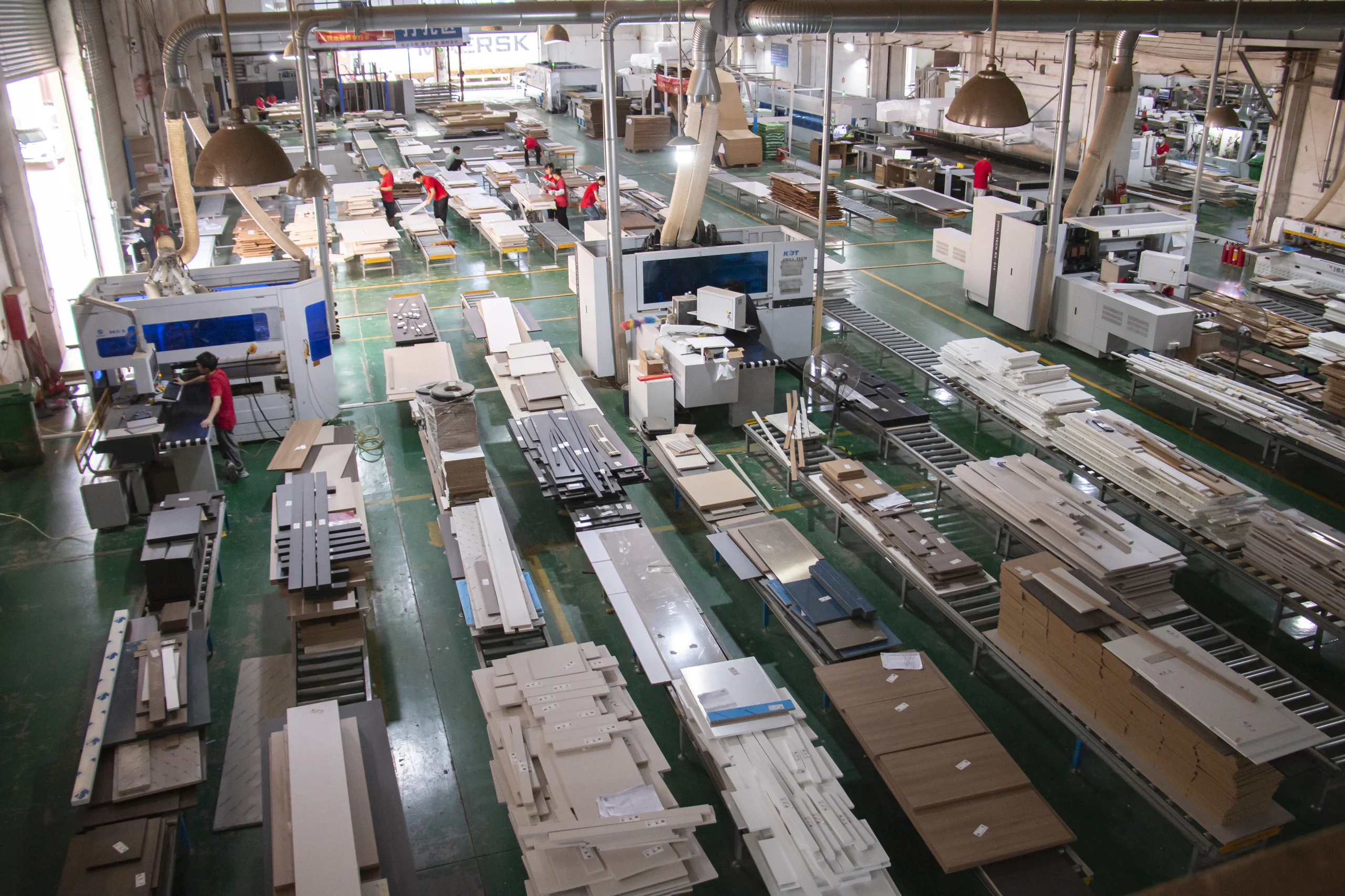 Vue générale de l'atelier CIRMANO à Foshan